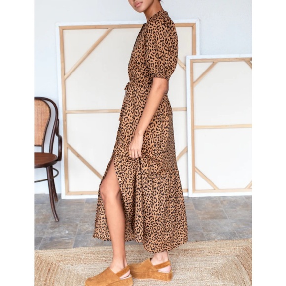 Emerson Fry India Collection Lucy Dress Vintage Leopard Organic - Picture 7 of 13